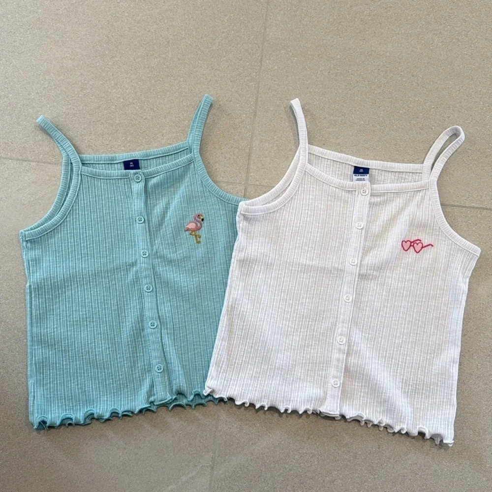Old Navy Girls Ribbed Tanks (2pk)! NWOT